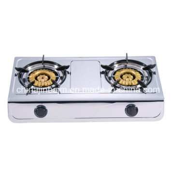 2 queimadores de aço inoxidável 120-120 Heavy Brass Burner Cap Fogão a Gás / Fogão a Gás